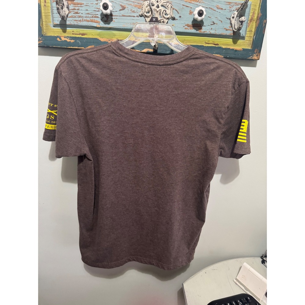 Grunt Style Club Member "Warheads on Foreheads" graphic t-shirt in heather brown - Picture 5 of 5